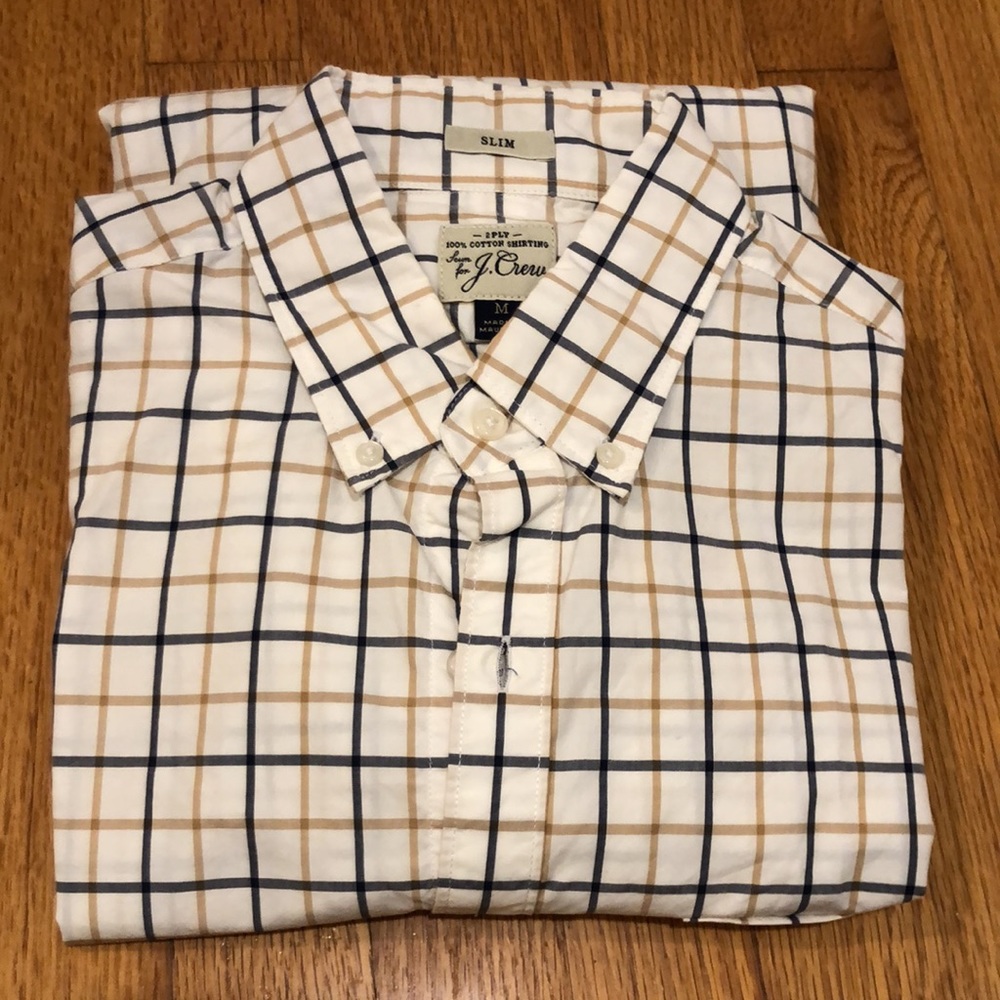 J. Crew Slim Button-down Busines Casual Shirt M EC